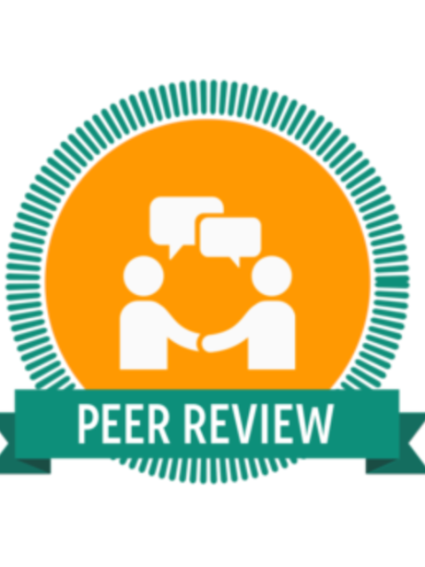 Peer Review Badge Two People Talking